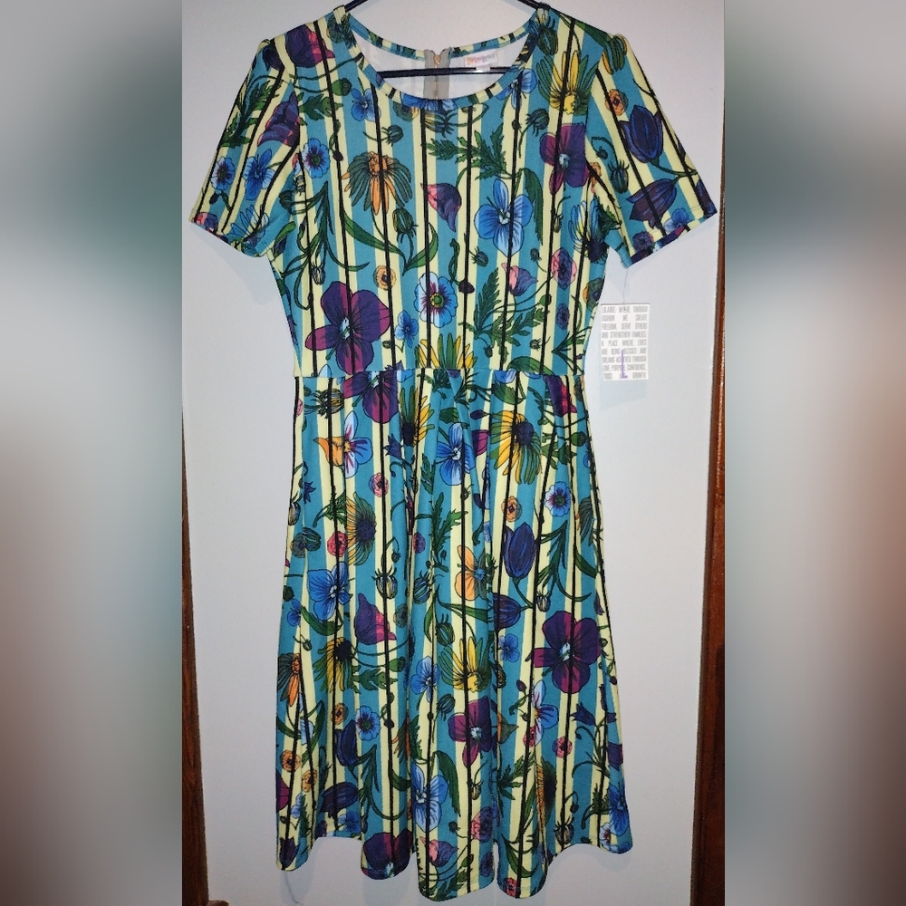 LuLaRoe Floral Dress NWT